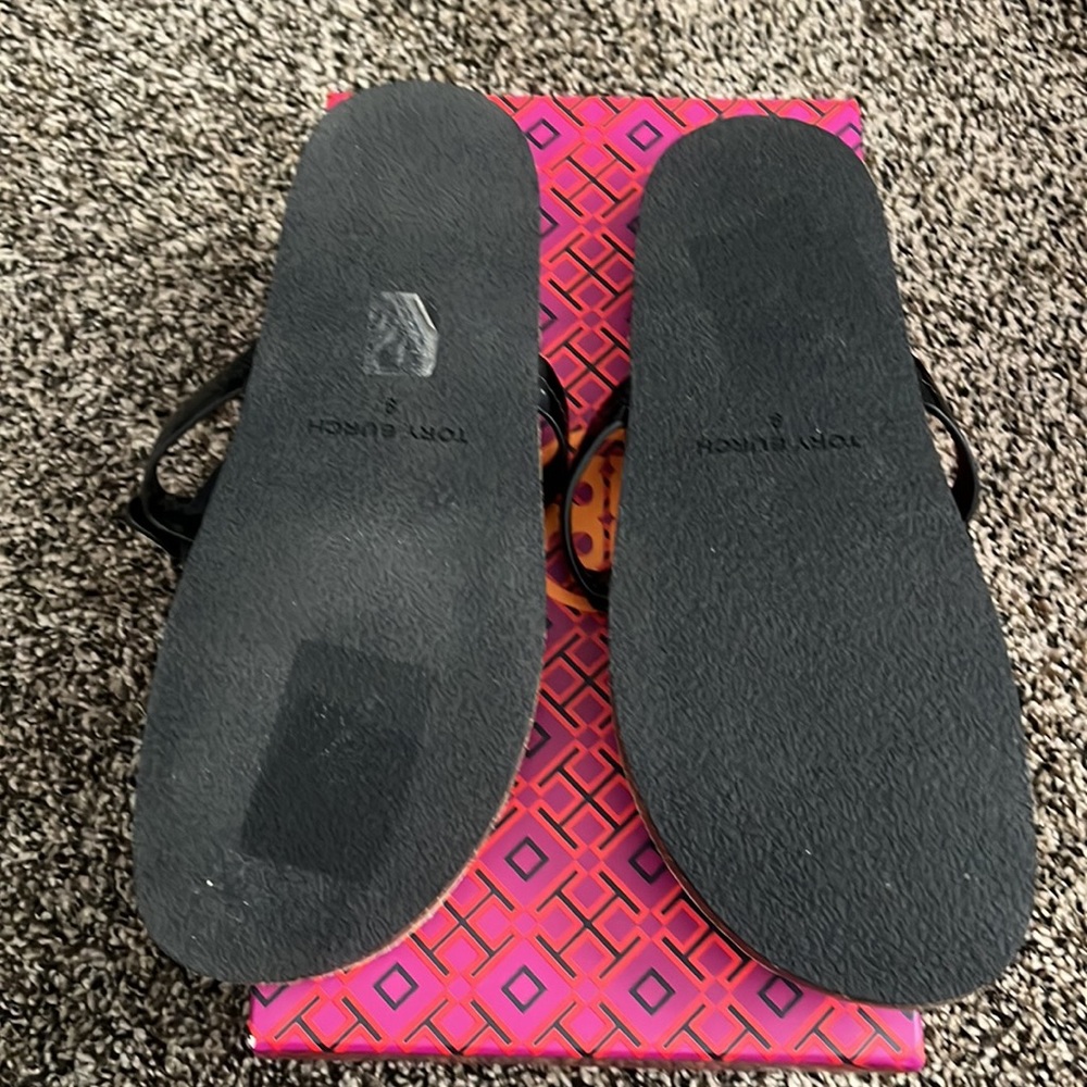 Tory Burch Miller Cloud Black Sandal, like new - Picture 5 of 5